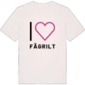 Jag älskar Fägrilt t-shirt stort tryck