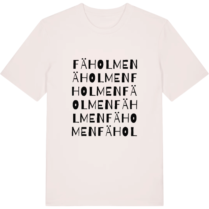 Fäholmen ordlek t-shirt – t-shirt från PinShirt
