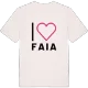 Jag älskar Faia t-shirt stort tryck