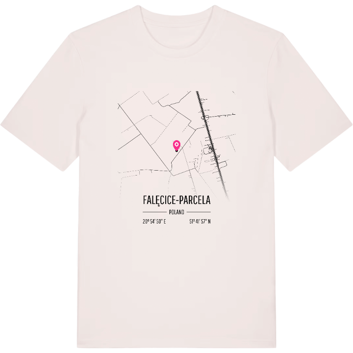 Falęcice-Parcela karta t-shirt – t-shirt från PinShirt