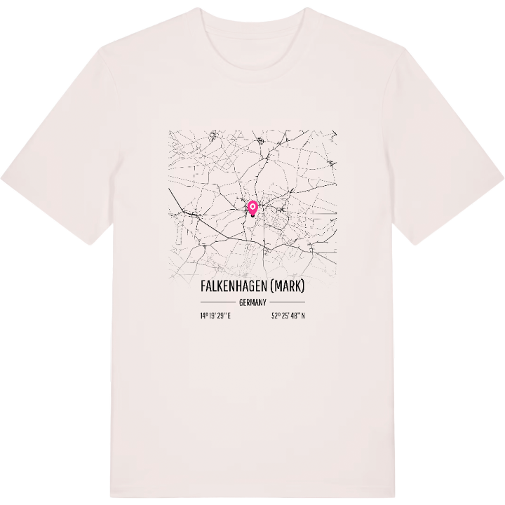 Falkenhagen (Mark) karta t-shirt – t-shirt från PinShirt