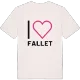 Jag älskar Fallet t-shirt stort tryck