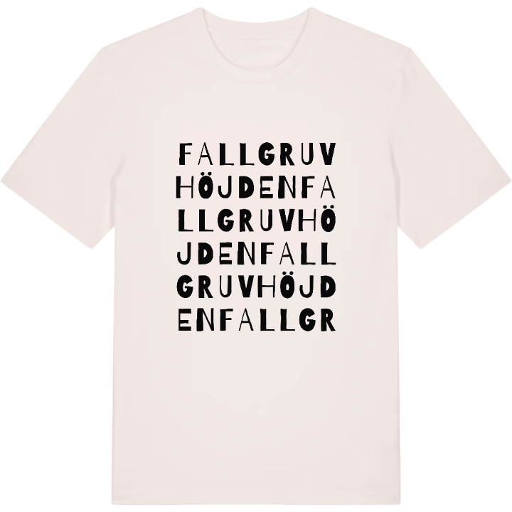 Fallgruvhöjden ordlek t-shirt – t-shirt från PinShirt