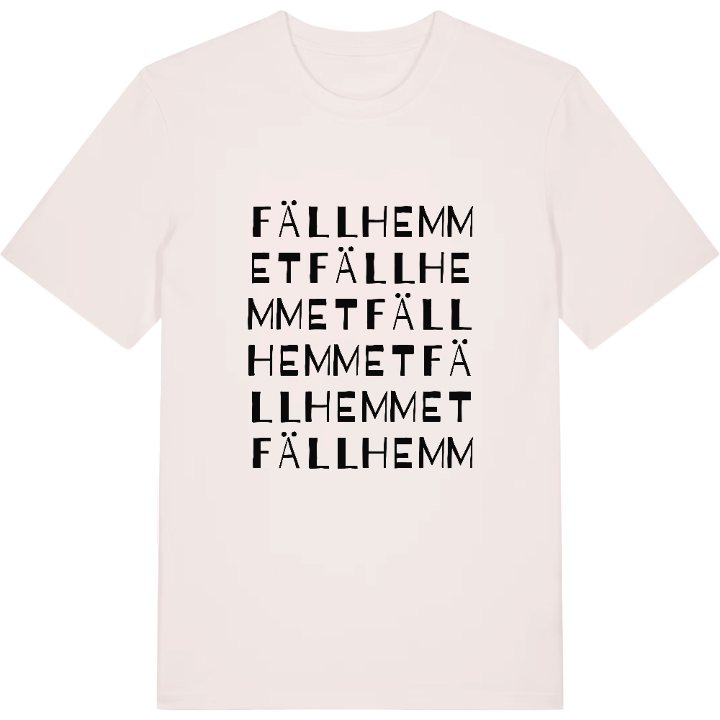 Fällhemmet ordlek t-shirt – t-shirt från PinShirt