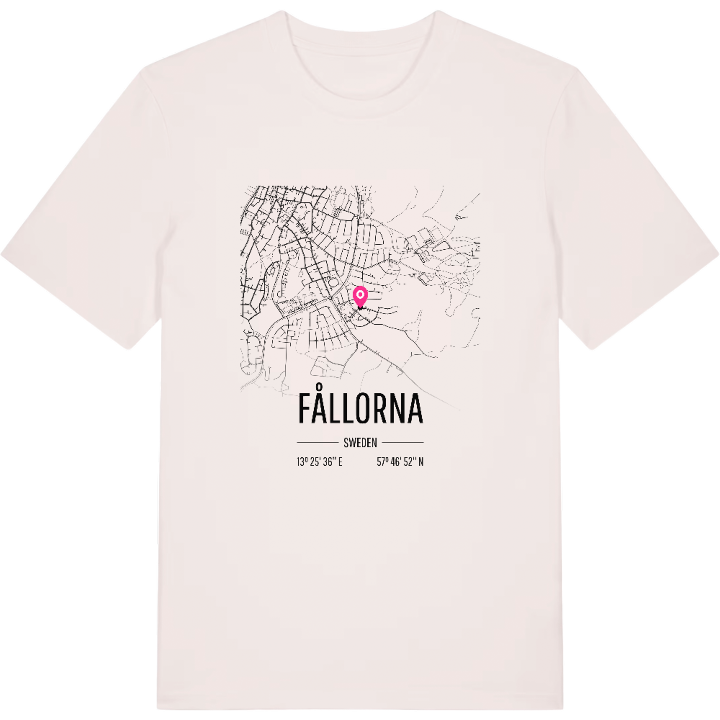 Fållorna karta t-shirt – t-shirt från PinShirt