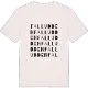 Falludden ordlek t-shirt