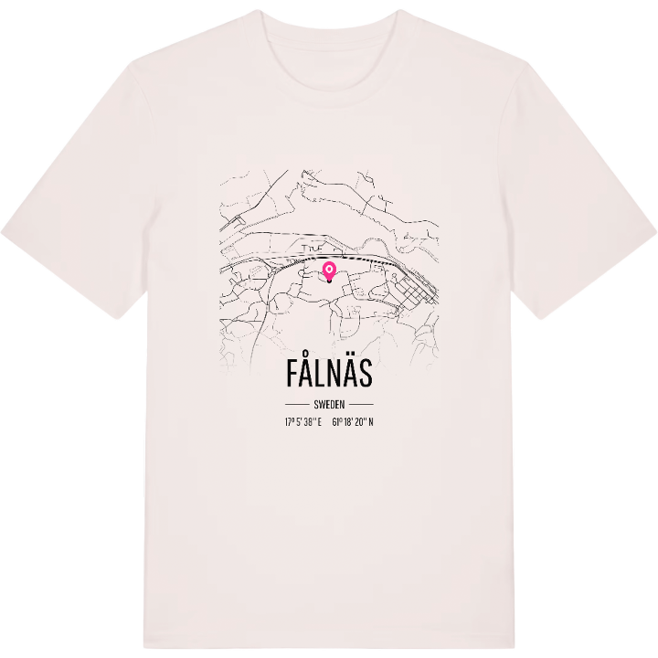 Fålnäs karta t-shirt – t-shirt från PinShirt