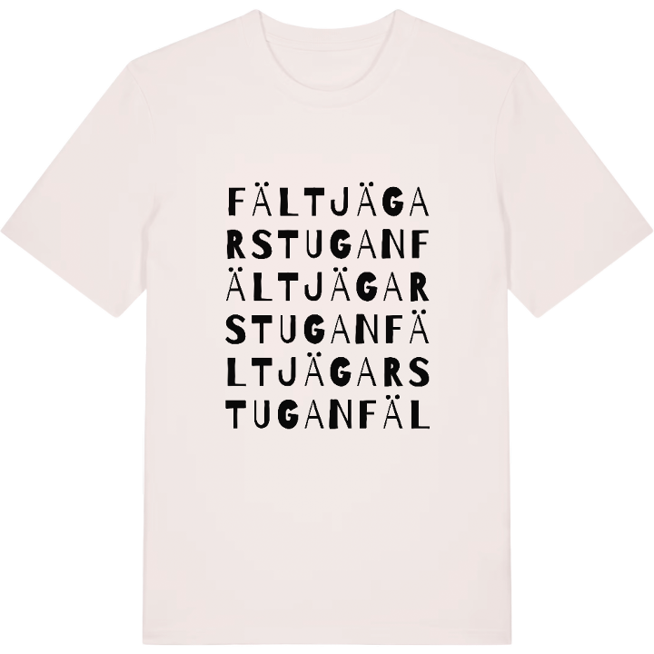 Fältjägarstugan ordlek t-shirt – t-shirt från PinShirt