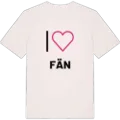 Jag älskar Fän t-shirt stort tryck