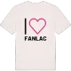 Jag älskar Fanlac t-shirt stort tryck