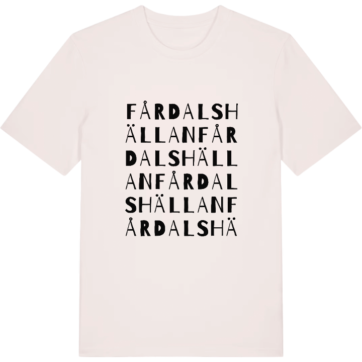 Fårdalshällan ordlek t-shirt – t-shirt från PinShirt