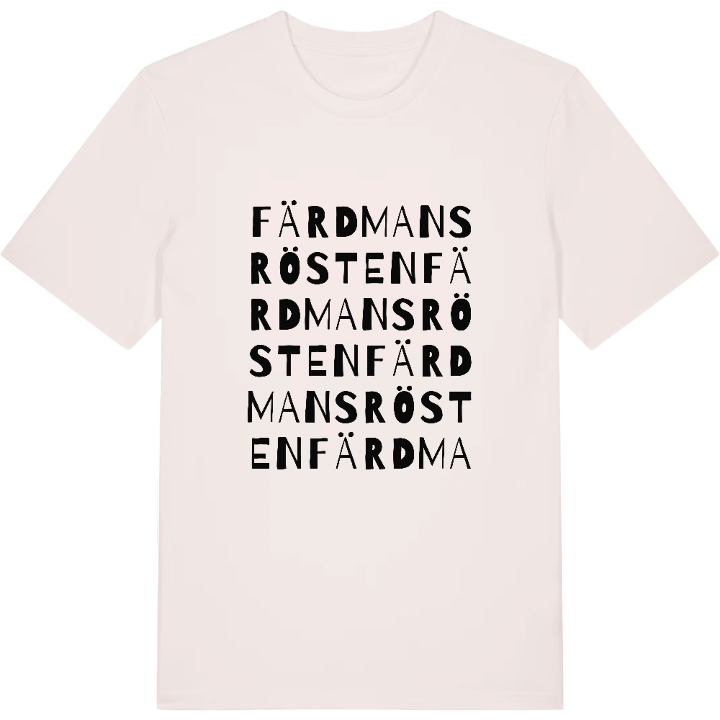 Färdmansrösten ordlek t-shirt – t-shirt från PinShirt