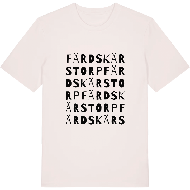 Färdskärstorp ordlek t-shirt – t-shirt från PinShirt