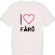 Jag älskar Fårö t-shirt stort tryck