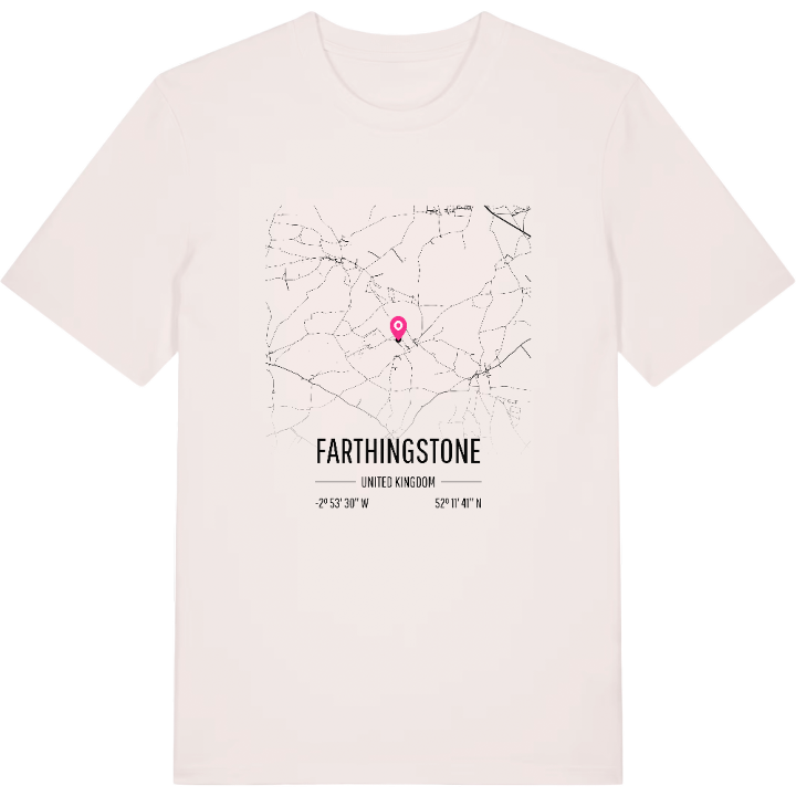 Farthingstone karta t-shirt – t-shirt från PinShirt