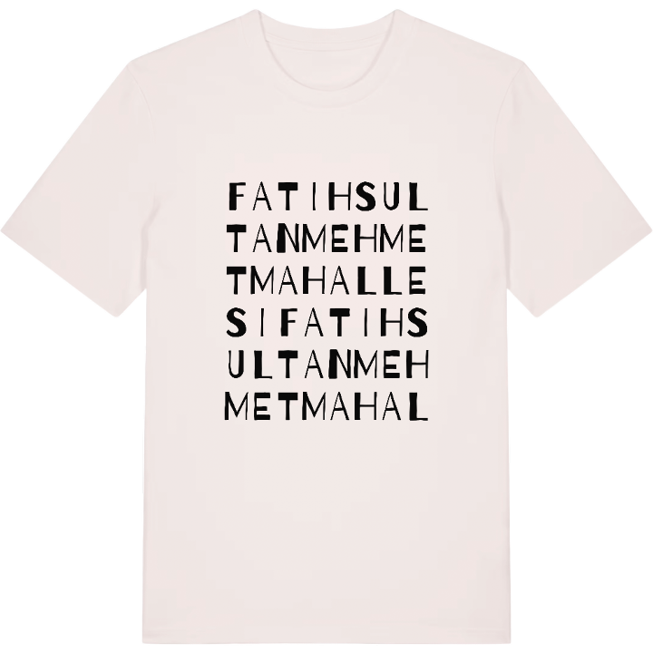 Fatih Sultan Mehmet Mahallesi ordlek t-shirt – t-shirt från PinShirt