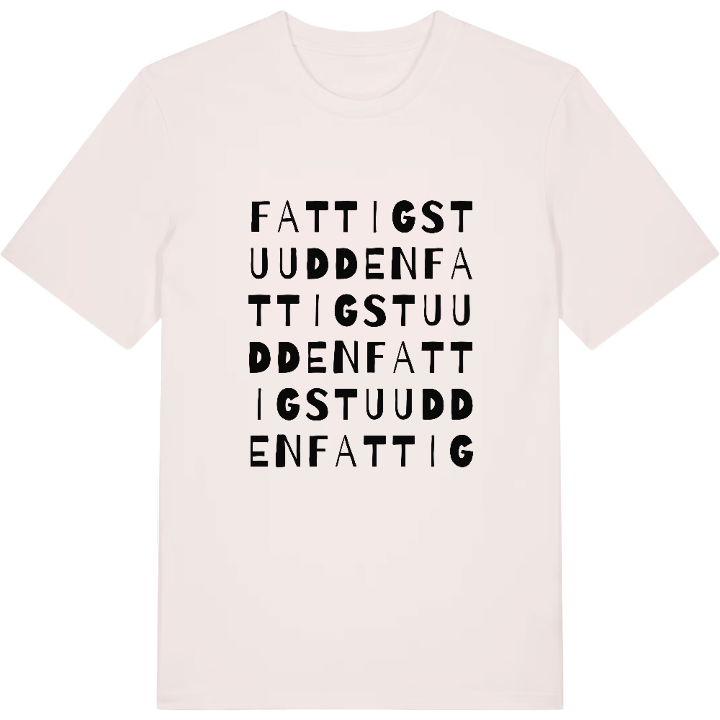 Fattigstuudden ordlek t-shirt – t-shirt från PinShirt