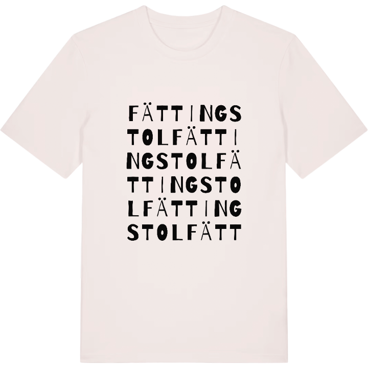 Fättingstol ordlek t-shirt – t-shirt från PinShirt
