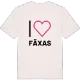 Jag älskar Fäxas t-shirt stort tryck