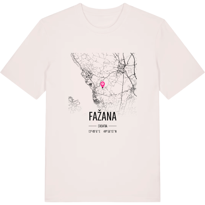 Fažana karta t-shirt – t-shirt från PinShirt