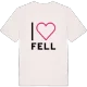 Jag älskar Fell t-shirt stort tryck