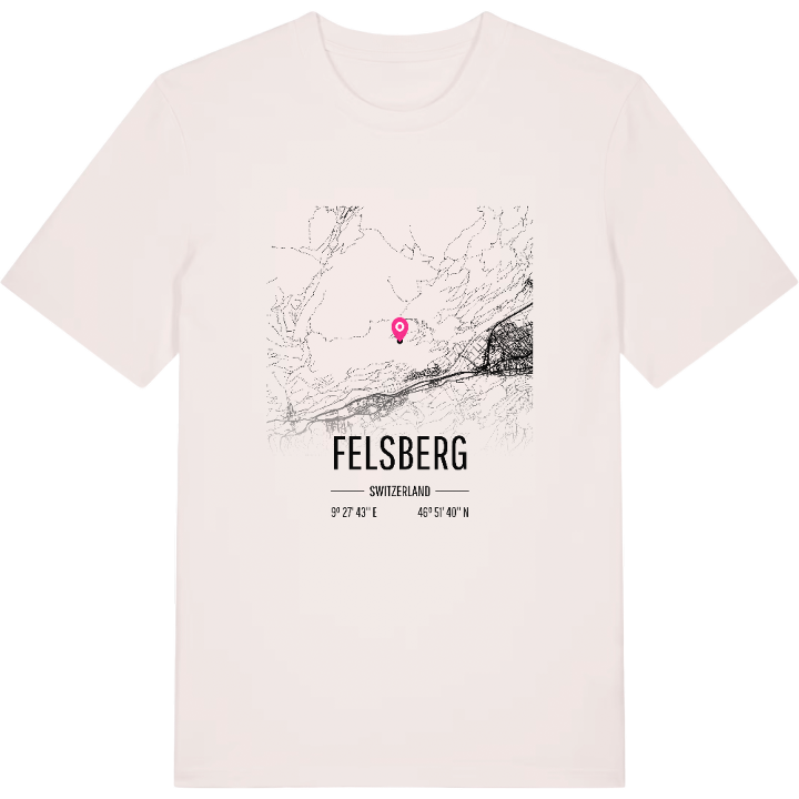 Felsberg karta t-shirt – t-shirt från PinShirt