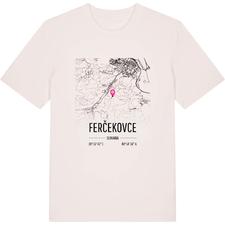 Ferčekovce karta t-shirt – t-shirt från PinShirt
