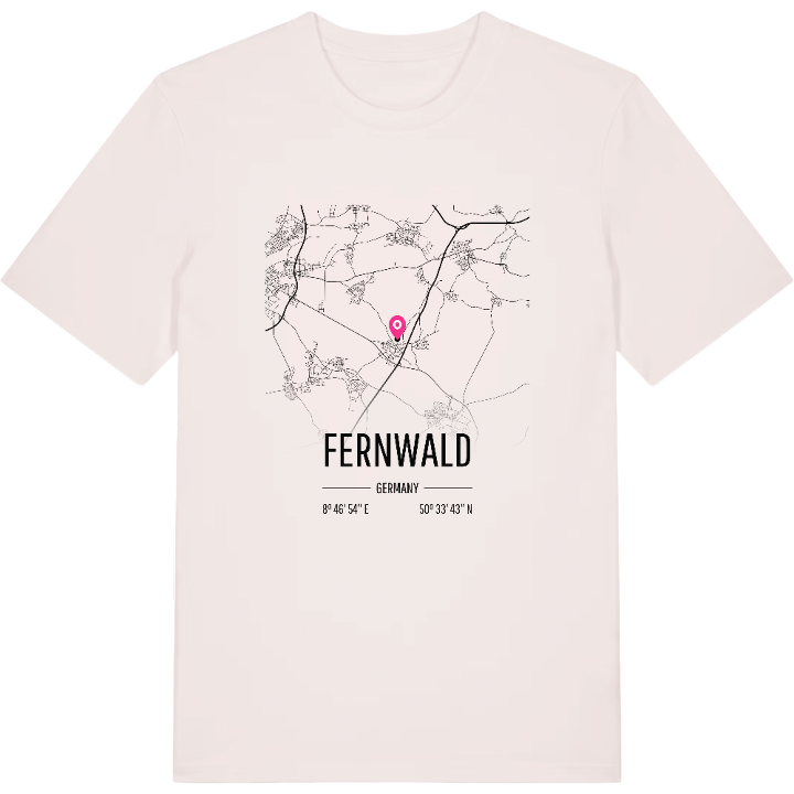 Fernwald karta t-shirt – t-shirt från PinShirt