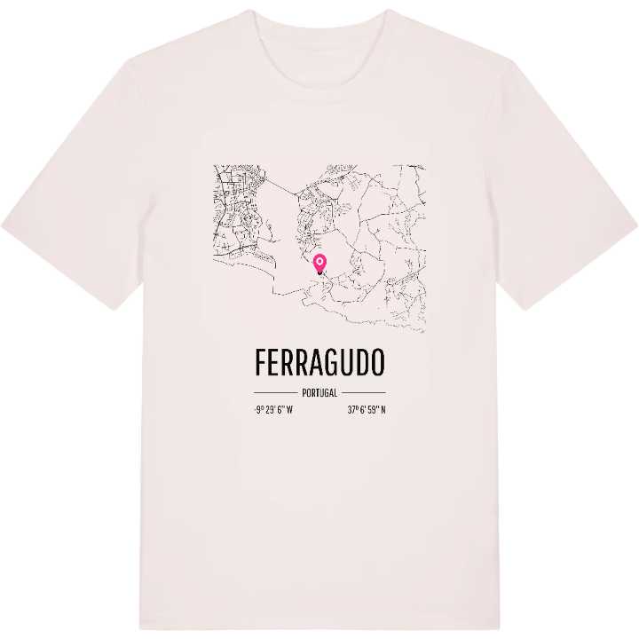 Ferragudo karta t-shirt – t-shirt från PinShirt