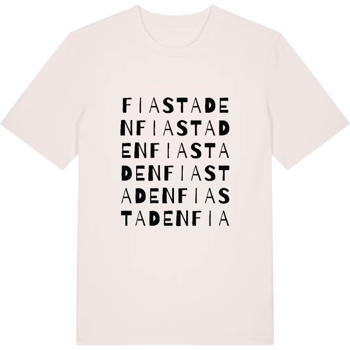 Fiastaden ordlek t-shirt – t-shirt från PinShirt