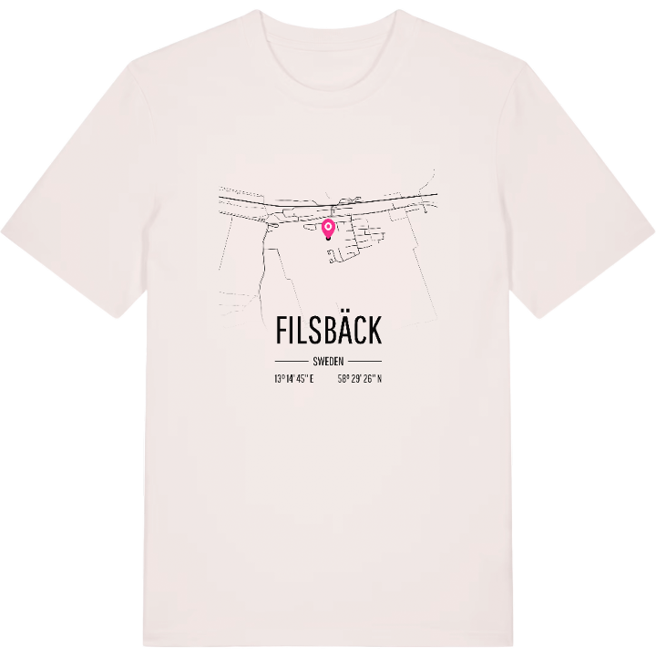 Filsbäck karta t-shirt – t-shirt från PinShirt