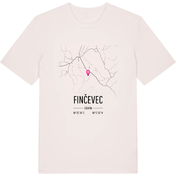 Finčevec karta t-shirt – t-shirt från PinShirt