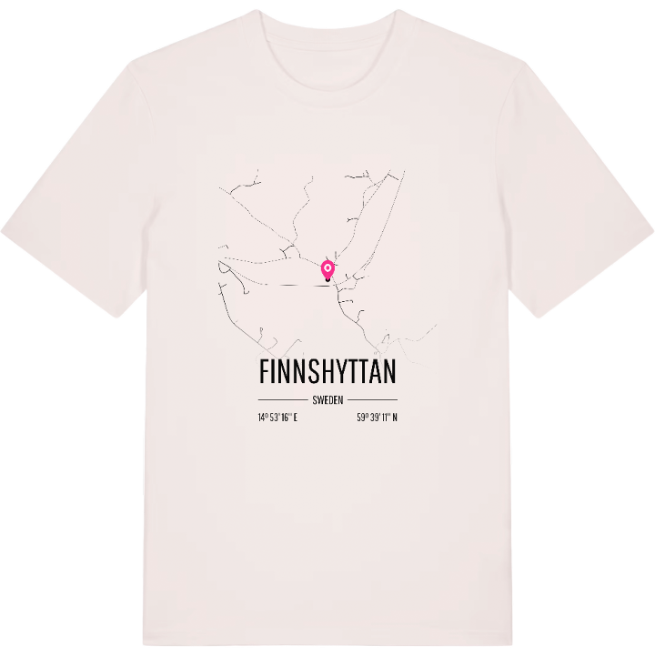 Finnshyttan karta t-shirt – t-shirt från PinShirt