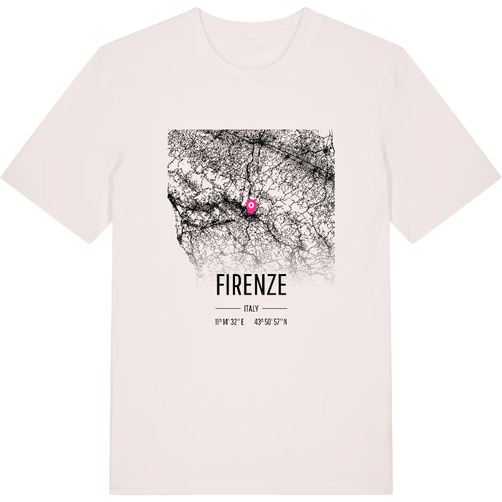 Firenze karta t-shirt – t-shirt från PinShirt