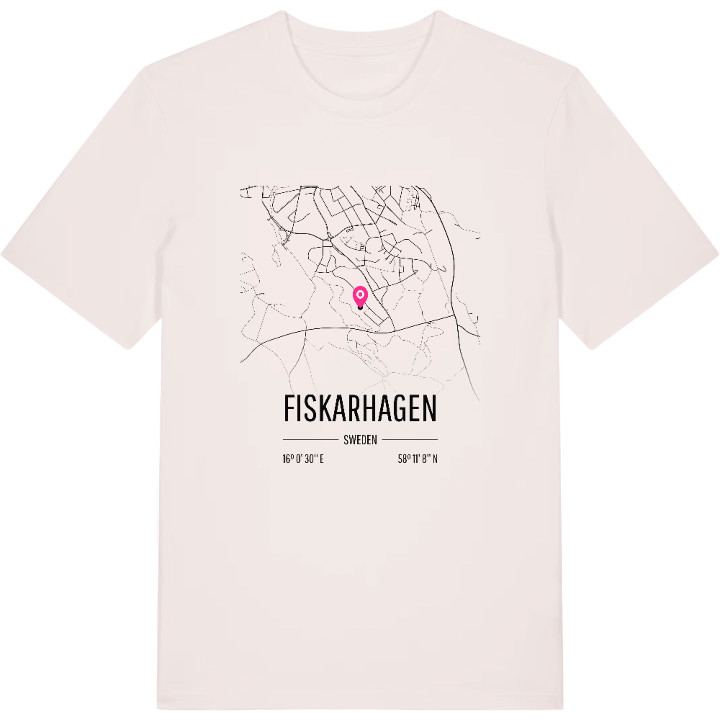 Fiskarhagen karta t-shirt – t-shirt från PinShirt