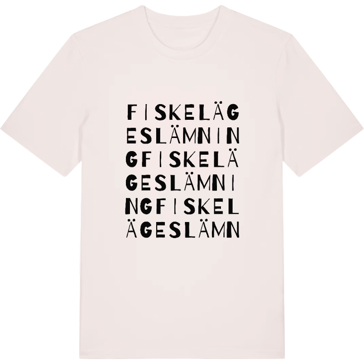 Fiskelägeslämning ordlek t-shirt – t-shirt från PinShirt