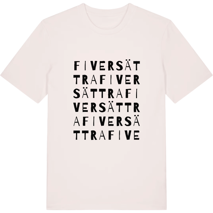Fiversättra ordlek t-shirt – t-shirt från PinShirt