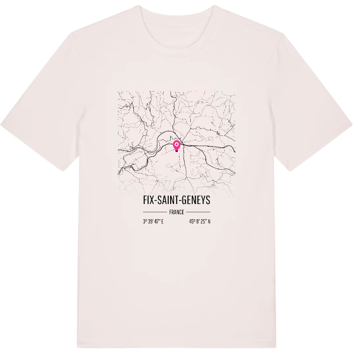 Fix-Saint-Geneys karta t-shirt – t-shirt från PinShirt