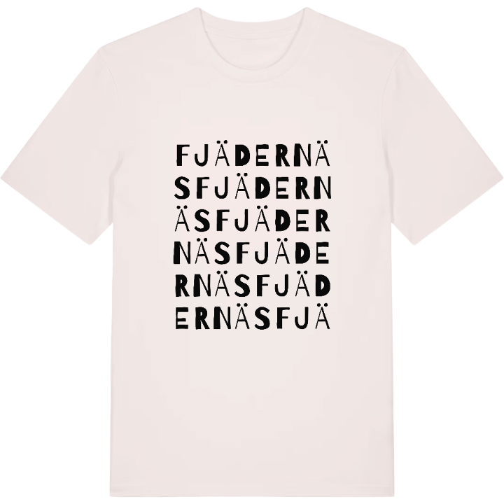 Fjädernäs ordlek t-shirt – t-shirt från PinShirt