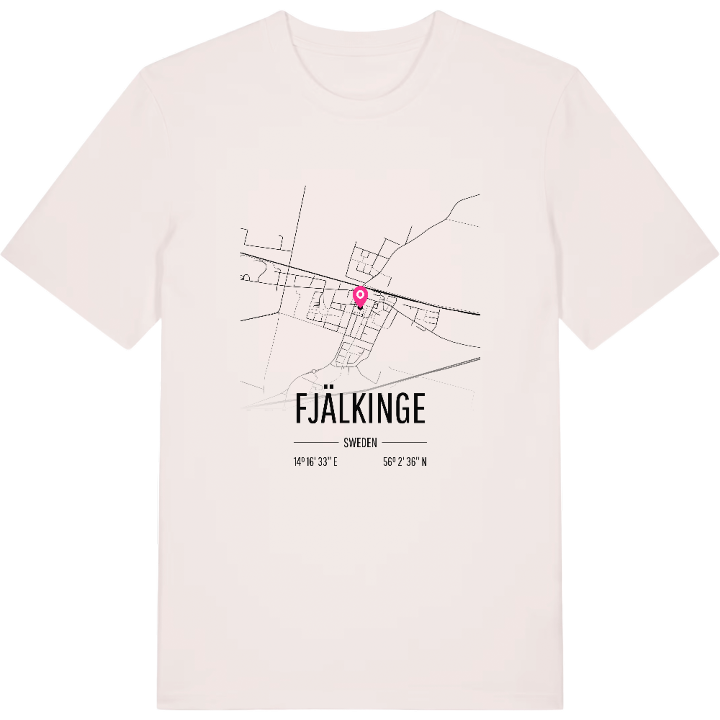 Fjälkinge karta t-shirt – t-shirt från PinShirt