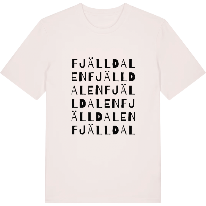 Fjälldalen ordlek t-shirt – t-shirt från PinShirt