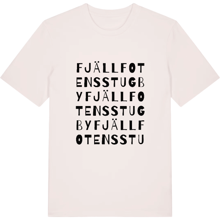 Fjällfotens stugby ordlek t-shirt – t-shirt från PinShirt