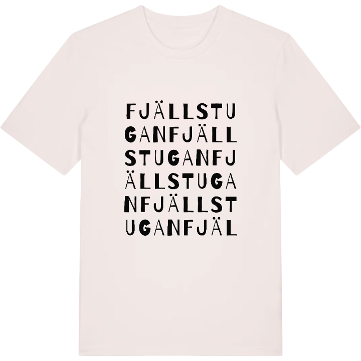 Fjällstugan ordlek t-shirt – t-shirt från PinShirt