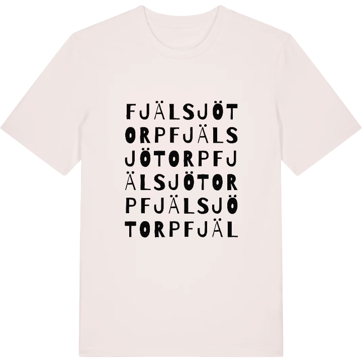 Fjälsjötorp ordlek t-shirt – t-shirt från PinShirt