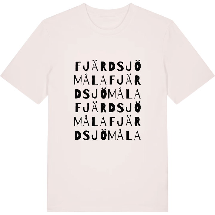Fjärdsjömåla ordlek t-shirt – t-shirt från PinShirt