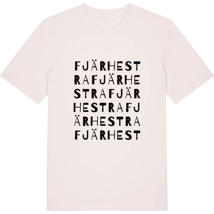 Fjärhestra ordlek t-shirt – t-shirt från PinShirt