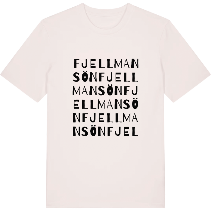 Fjellmansön ordlek t-shirt – t-shirt från PinShirt