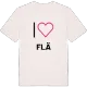 Jag älskar Flä t-shirt stort tryck