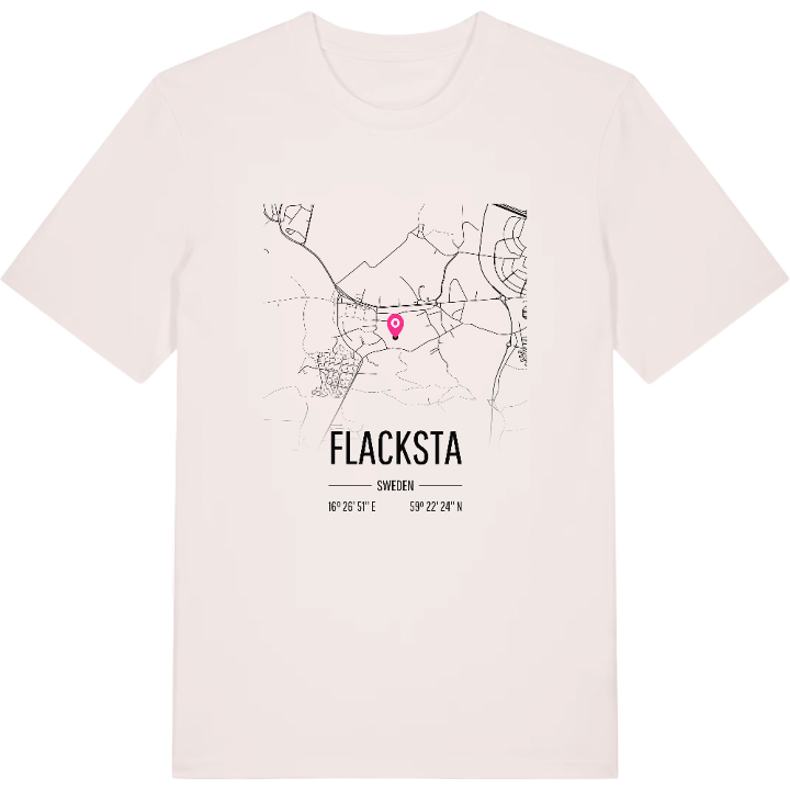 Flacksta karta t-shirt – t-shirt från PinShirt