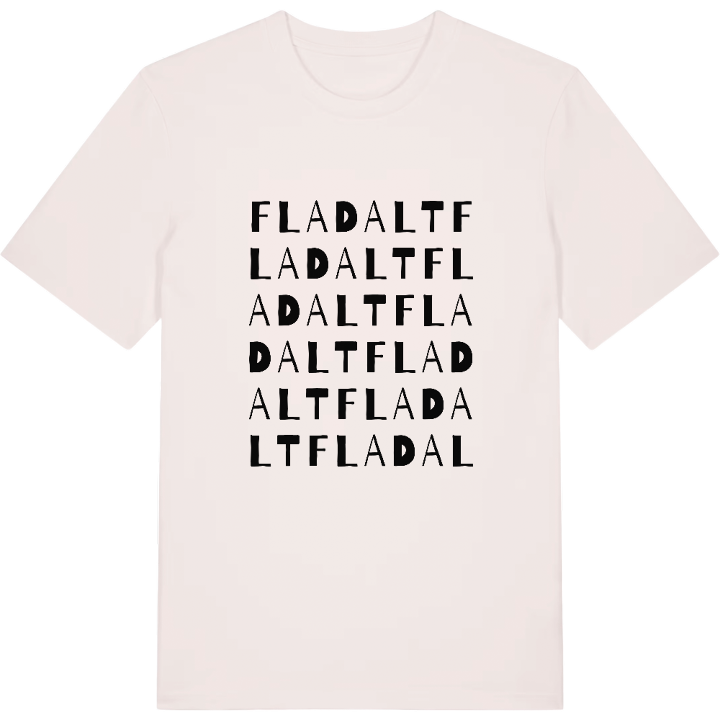 Fladalt ordlek t-shirt – t-shirt från PinShirt